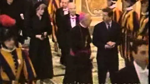Princess Diana meets the Pope