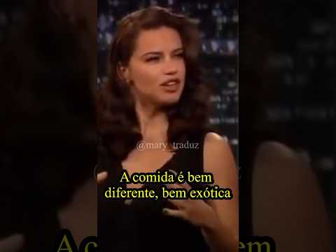 Adriana Lima e Jimmy Fallon #adrianalima #jimmyfallon #brasil #bahia #funny #meme #legendado #humor