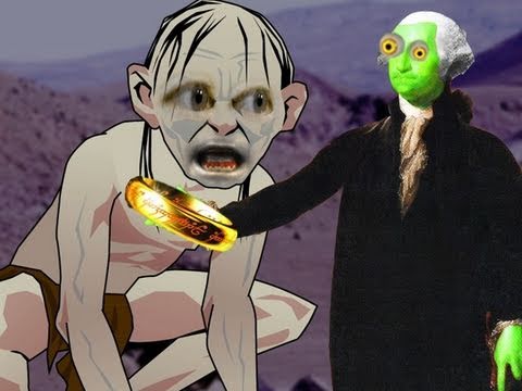 Zombie George Washington Meets Gollum From The Hobbit