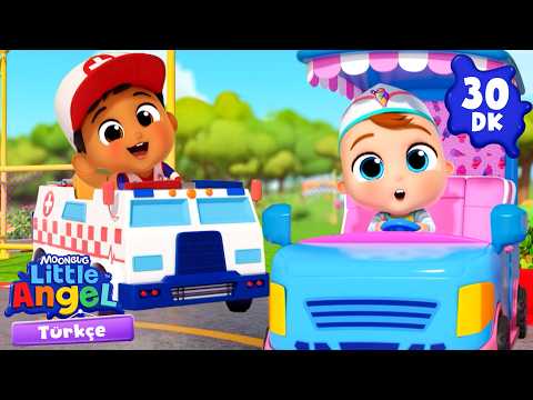 Hangi Araç Daha Hızlı? 🏎️ | Eğlenceli ve Öğretici Çocuk Şarkıları | Little Angel Türkçe