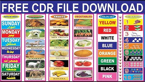 School Chart Banner l Free CDR File 2019 l Corel Draw Tutorial l by Best Of All