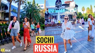Sochi Russia 4K During Sanctions | Sights & Parks| Most Famous street in Sochi Navaginskaya Street