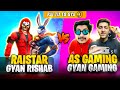 AS GAMING GYAN GAMING VS RAISTAR GYAN RISHABH 😱 BEST FUNNY CUSTOM GARENA FREE FIRE