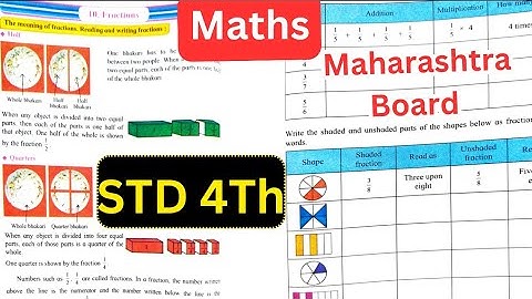 4th standard Maths Maharashtra board chapter 10 Fraction