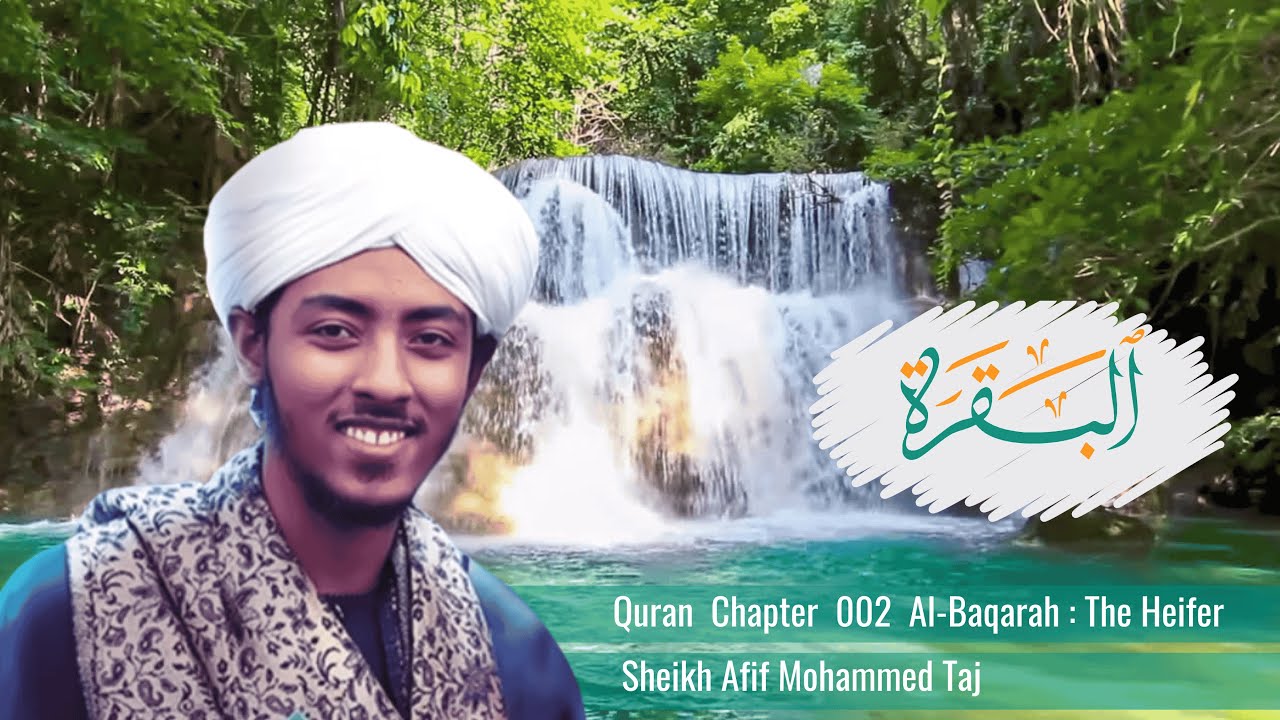 Soothing Recitation | Surah Al Baqarah | Quran Chapter 2 | سورة البقرة | Afif Mohamed Taj