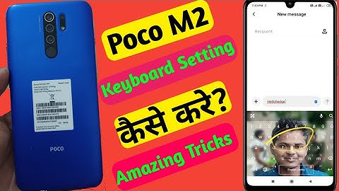 Poco M2 Keyboard setting//How to add Photo Keyboard Background in poco m2