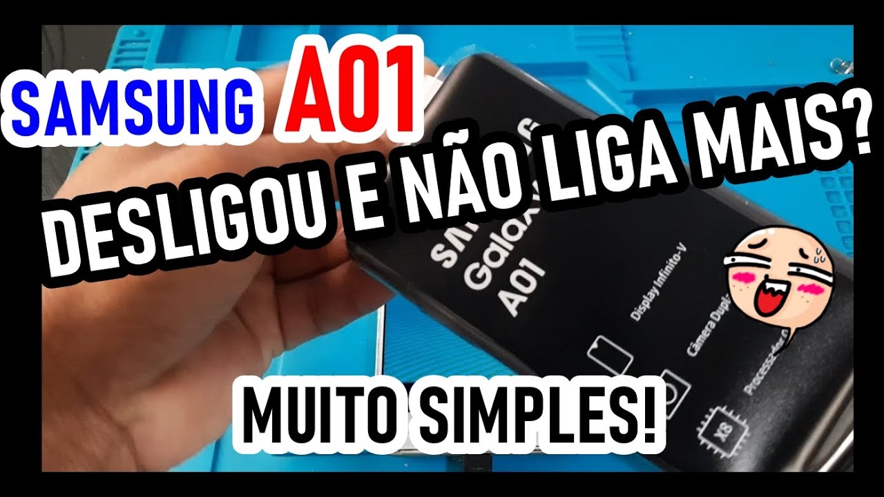 CELULAR SAMSUNG A01 NÃO LIGA, DESLIGOU E NÃO LIGA MAIS. TENTE ISSO ...