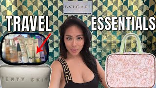TRAVEL BEAUTY & SKINCARE ESSENTIALS! WHAT I PACKED FOR LONG HAUL FLIGHTS & 3 WEEKS IN TOKYO & MANILA