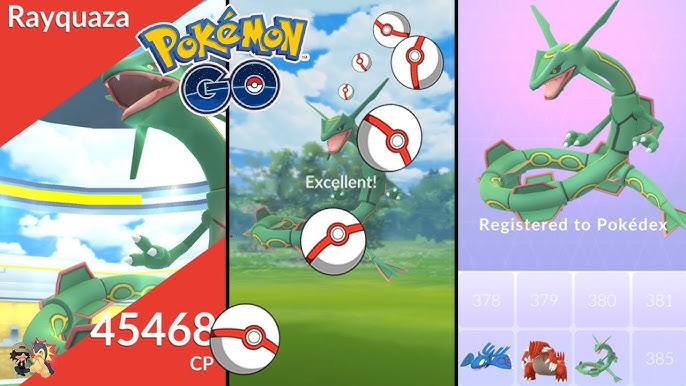 How To Catch Rayquaza With Excellent Throws In Pokemon Go 18 Throwing Tutorial Youtube