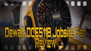 When your hot you buy a fan - [DEWALT DCE511B Jobsite Fan Review]
