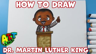 How to Draw Dr. Martin Luther King Jr | MLK Day