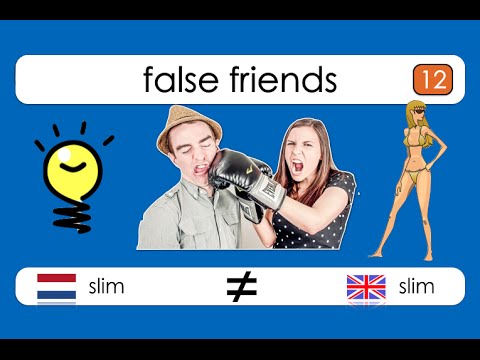False Friends - Dutch/English: slim vs slim !