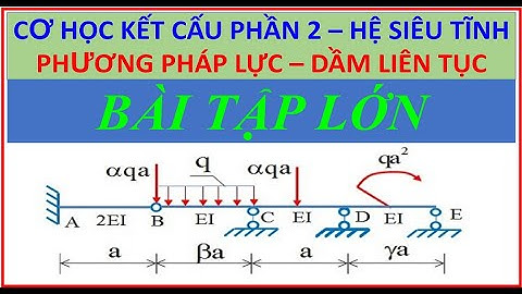 Bài tập lớn cơ kết cấu 1 đhxd năm 2024