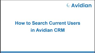 How to Search Current Users