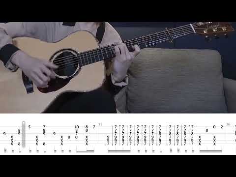 Fingerstyle Tabs | Naruto Shippuden - Blue Bird | Sungha Jung Tabs | Guitar Cover