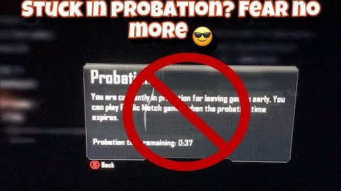 How To Fix Probation Time Loop On Black Ops 2