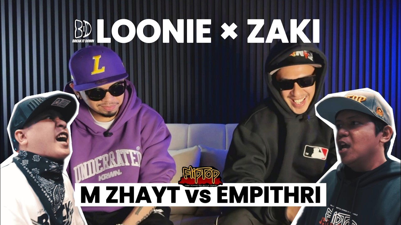 LOONIE × ZAKI | BREAK IT DOWN: Rap Battle Review E373 | FLIPTOP: M ZHAYT vs EMPITHRI