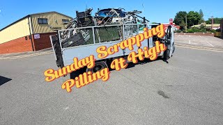 Sunday scrapping pile it high #streetscrapping #scrapmetalrecycling