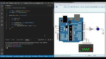 LED Blink Arduino Johnny Five Javascipt Tutorial