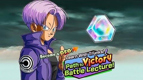 A GREAT NEW PVP TUTORIAL!: LEARN WITH TRUNKS! PATH TO VICTORY BATTLE LECTURE! EVENT: DB LEGENDS