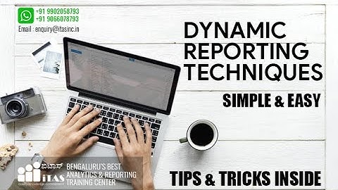 DASHBOARD DESIGNING, REPORTING TECHNIQUES USING EXCEL MACROS