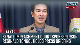 LIVE: Senate impeachment court spokesperson Reginald Tongol holds press briefing | October 1, 2026