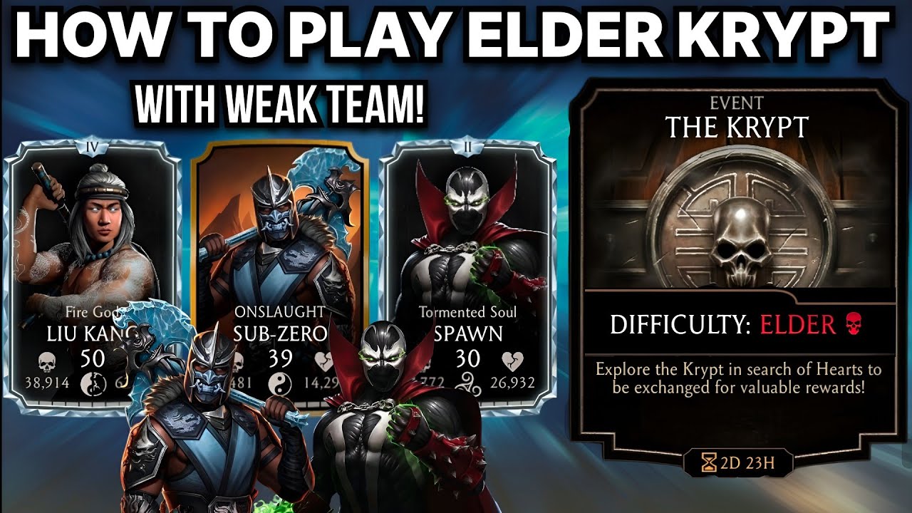 Лучшие советы! Как играть в Elder Krypt со слабой командой? - Mk Mobile