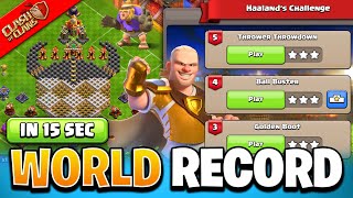 How to 3 Star Thrower Throwdown in 15 Seconds - Haaland Challenge New Event Attack in Clash of Clans