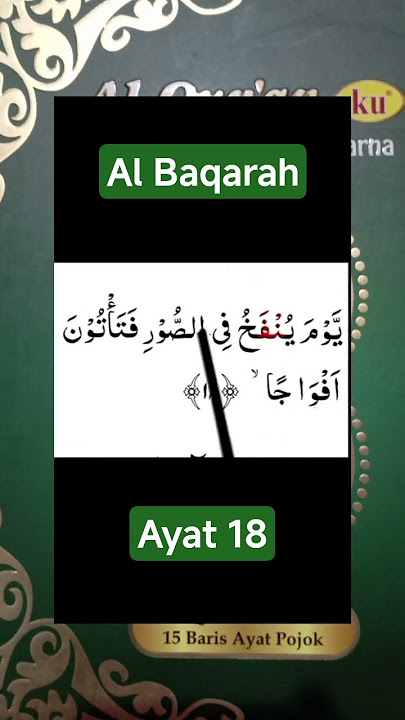 baca dan tajwid al baqarah ayat 18