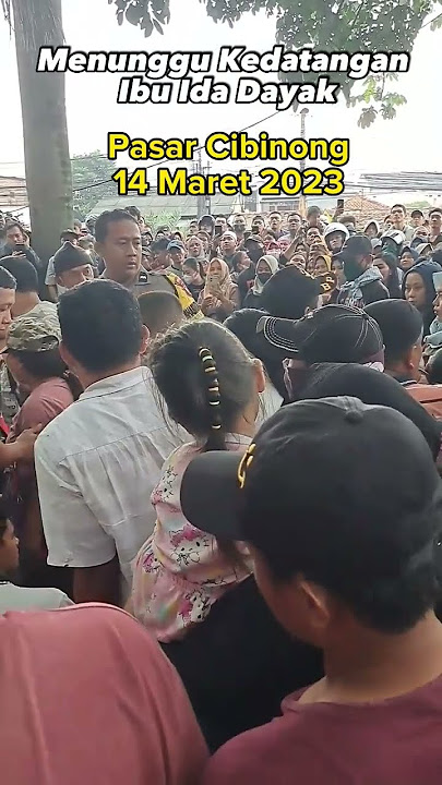 Menunggu kedatangan Ibu Ida Dayak di Pasar Cibinong 14 Maret 2023 #ngkongriki #ibuidadayak