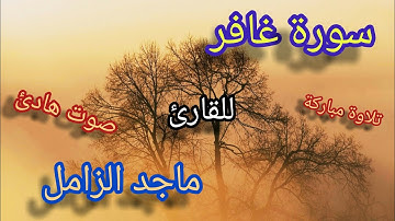 سورة غافر  [كاملة]بصوت جميل وهادئ وتلاوة مباركة للقارئ ماجد الزامل