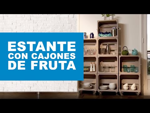 Cómo hacer un estante con cajones de fruta? youtube