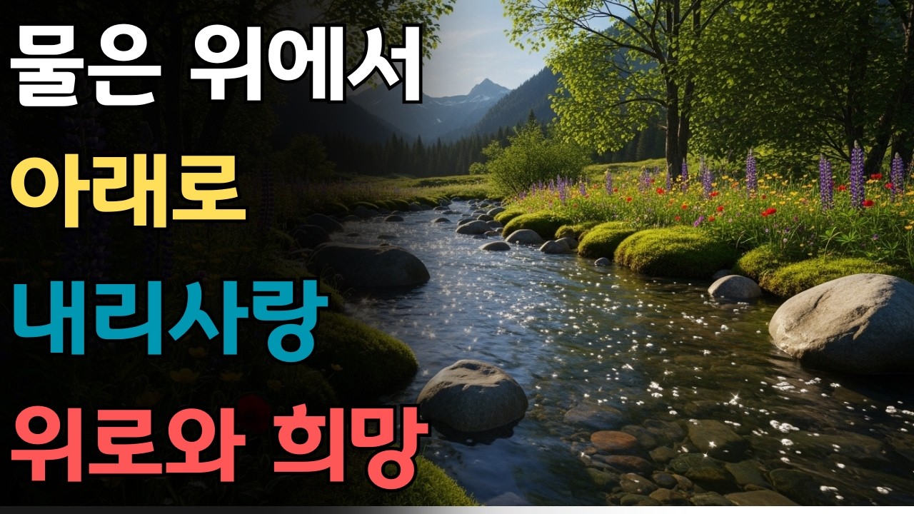 물은 위에서 아래로, 내리사랑, 위로와희망