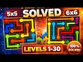 حل جميع مراحل Flow Free 5x5 و 6x6 Full Walkthrough حل جميع مراحل Flow Free 5x5 و 6x6 Full Walkthrough