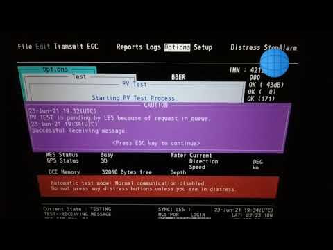 GMDSS Inmarsat-C Link test. | Inmarsat-C PV test - YouTube