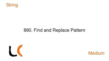 Leetcode Medium: 890 Find and Replace Pattern
