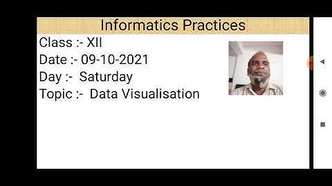 Class XII Informatics Practices 09 10 2021 By Mr  Praveen Singh