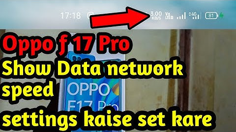 Oppo F17 Pro show Data network speed setting ।। Oppo f17Pro show Data network speed kaise set kare।