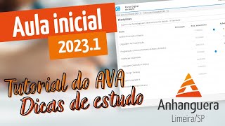 AULA INICIAL 2023.1 ANHANGUERA - COLABORAR E DICAS DE ESTUDO