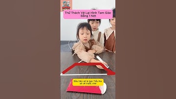 Thử thách vẽ lại hình tam giác bằng 1 nét liền mạch khiến ai cũng phải căng não! 🔺✏️