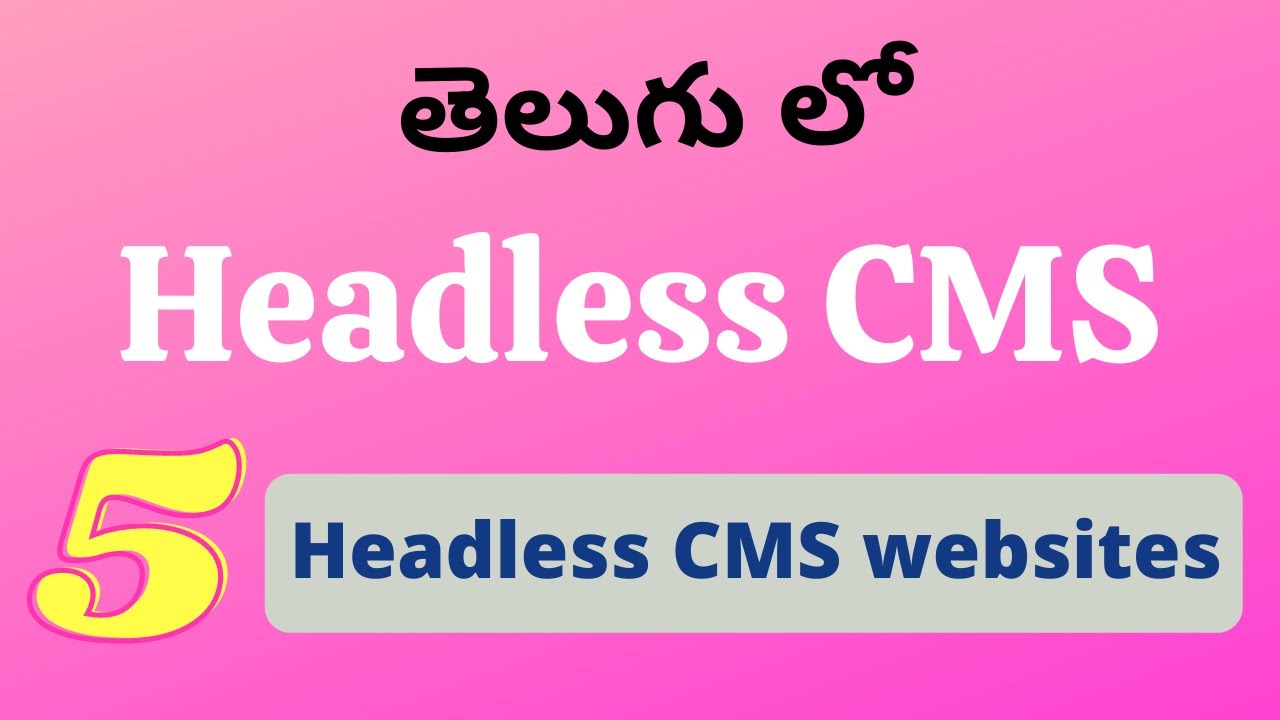 What is Headless CMS? - YouTube