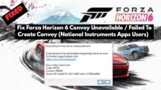 Fix Forza Horizon 6 Video Card Crash Code FHC01 on PC (GPU Crash Fix)