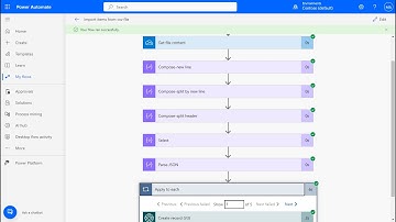 How to import data from a csv file to Business Central with Power Automate (No customization)