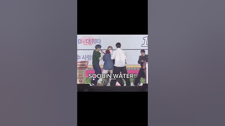 Soobin dancing to water .. #txt #soobin #kai #taehyun #yeonjun