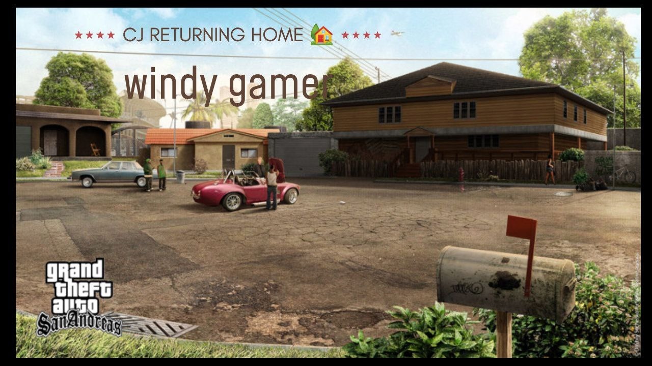 Cj returning to his mom's home by plane *GTA SAN * #01