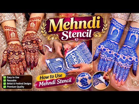 Mehndi Stencil tutorial