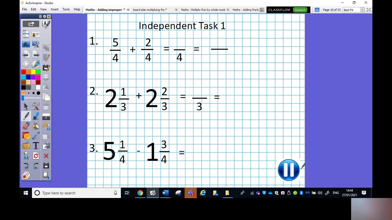 Maths Fractions 15 YouTube