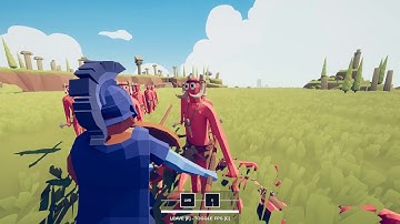 Totally Accurate Battle Simulator - Hoplite defeated 20 Spear thrower