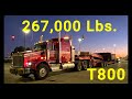 2026 Kenworth T800 Hauling a Massive Press Piece 267,000 Lbs. Gross