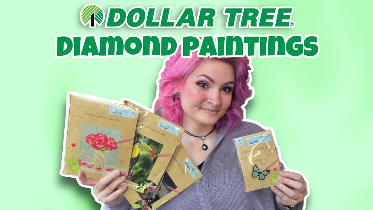 I tried diamond paintings from dollar tree 💲💰